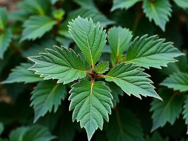 Lush Rhus aromatica (Fragrant Sumac) shrub with glossy, dark green leaves, providing dense ground cover.