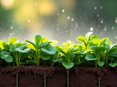 Advanced buried drip irrigation system providing precise water delivery to plant roots